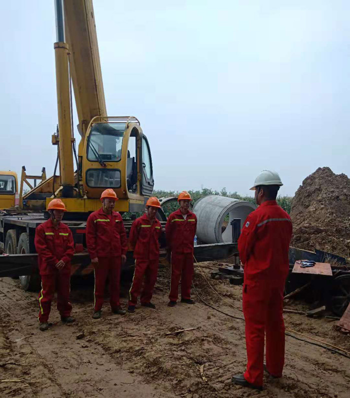 山東濱州農水灌溉改造頂管工程